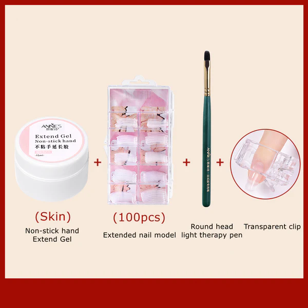Non-stick Nail Extension Builder Gel UV Polish Glue Easy Extend