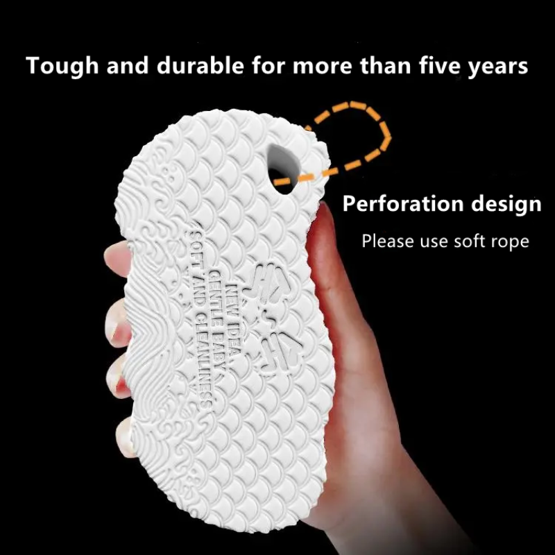 Painless Children Scrub Sponge Wash Dirt Rub Baby Scrub Towel