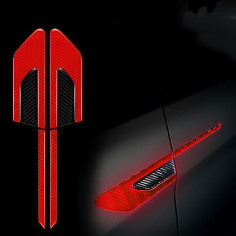 Car Reflective Sticker Car-styling Rearview Mirror Sticker Safety Warning Reflective Sticker Car Strip Stickers Exterior
