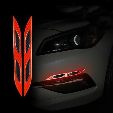 Car Reflective Sticker Car-styling Rearview Mirror Sticker Safety Warning Reflective Sticker Car Strip Stickers Exterior