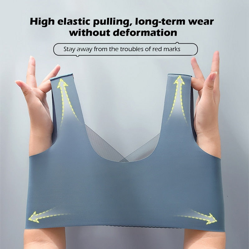 Bras For Women Beautiful Push Up Seamless Wire Free Bras Sport Active Wear Lace Bra Top Underwear Brassiere Bralette Mujer