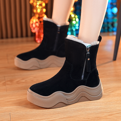 Platform Boots for Women New Snow Boots Heels Winter Shoes Warm Ankle Boot