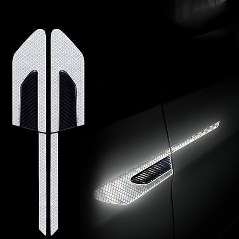 Car Reflective Sticker Car-styling Rearview Mirror Sticker Safety Warning Reflective Sticker Car Strip Stickers Exterior