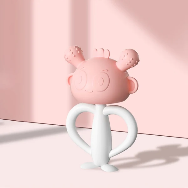 Silicone Baby Teether Teething Toys Mushroom Teether Infant Boys Girl BPA Free Chew Dental Care for Children Nursing Teeth Gift