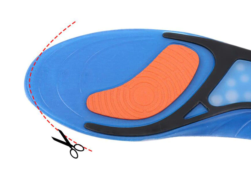New Comfortable Insoles Elastic Shock Absorbent Soft Slippery Arch Support Spats