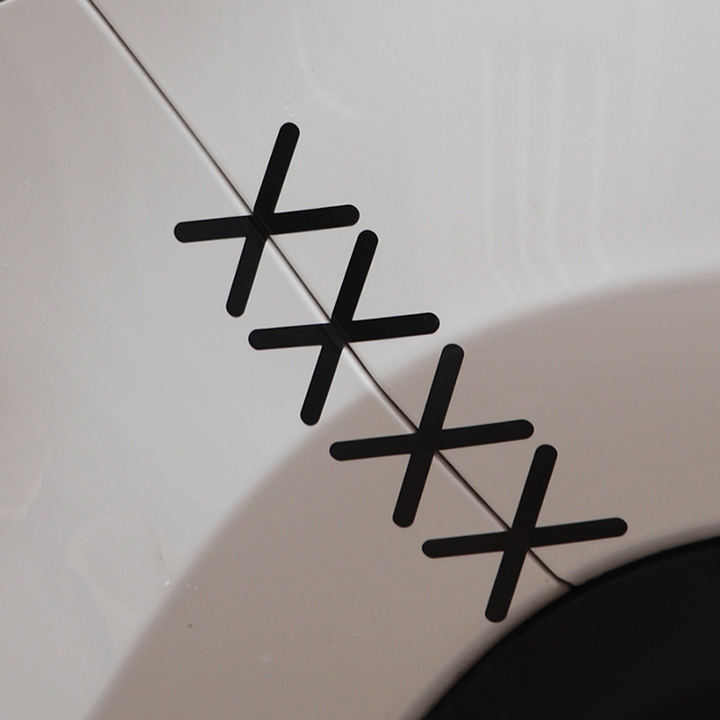 Car Stitching Patch Adornment Stickers Personalized Scratch Cover