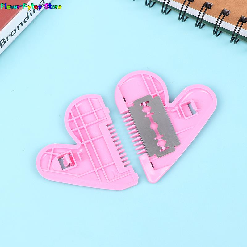Body Hair Trimmer Pink Peach Heart Double Sided