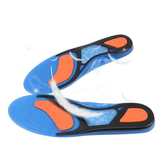 New Comfortable Insoles Elastic Shock Absorbent Soft Slippery Arch Support Spats