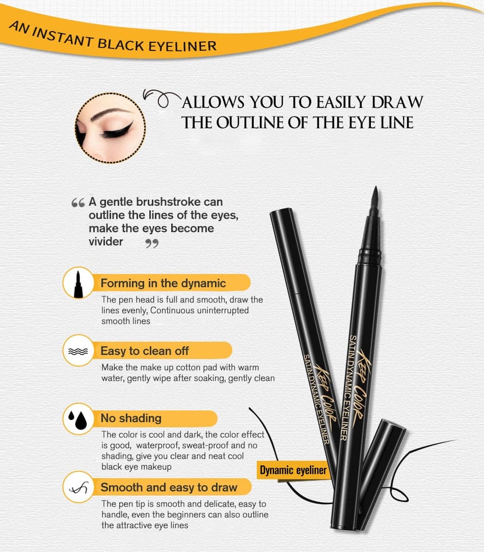 Enhanced Liquid Eyeliner Sticker Eye Liner Gel Black Eye Pencil