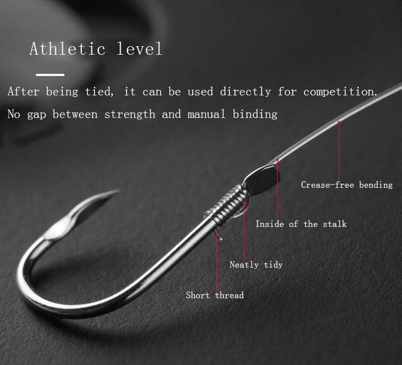 Automatic Portable Fishing Accessories Swinger Method Feeder Fishing Scissors Crochet Hooker Fish Hook Line Tying Device