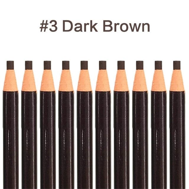 10pcs/set 5 Colors Available Eyebrow Pencil Shadows Cosmetics for Makeup Tint Waterproof Microblading Pen Eye Brow Natural Beauty