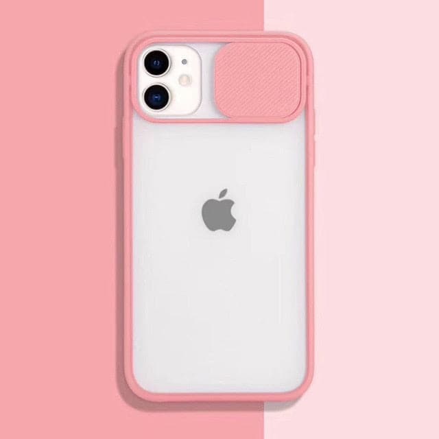 Slide Camera Lens Protection Phone Cases For iPhone 12 Mini 11 Pro XS Max XR X 6 6S 7 8 Plus SE Matte PC Cover Case Fundas