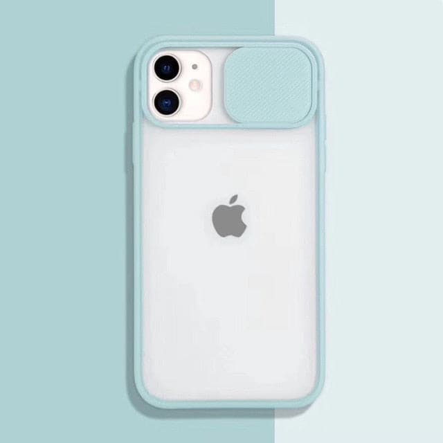 Slide Camera Lens Protection Phone Cases For iPhone 12 Mini 11 Pro XS Max XR X 6 6S 7 8 Plus SE Matte PC Cover Case Fundas