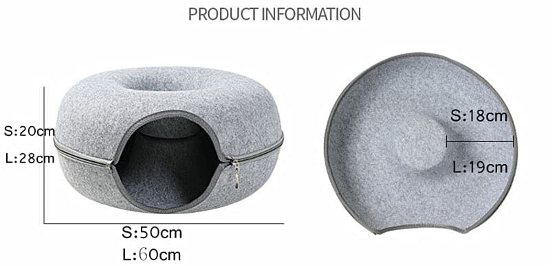 Cats House Basket Natural Felt Pet Cat Cave Beds Nest Funny Round Egg-Type with Cushion Mat For Small Dogs Puppy Pets Supplies
