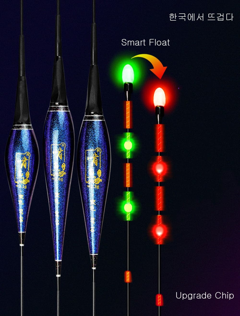Smart Led Fishing Float Highly Sensitive Fish Bite Remind Buoy Gravity Sensor Glowing Electric Night Fishing Float