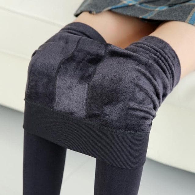 Trend Knitting Casual Winter New High Elastic Thicken Lady's Leggings Warm Pants Skinny Pants For Women