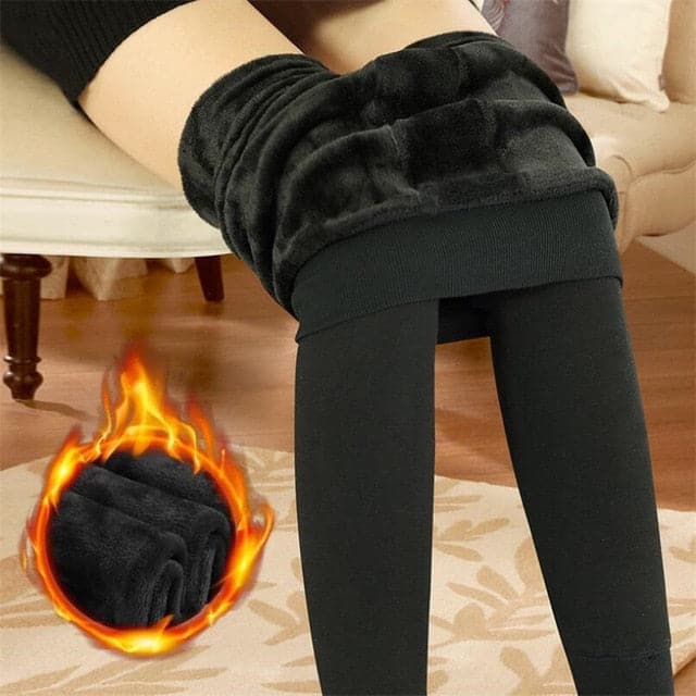 Trend Knitting Casual Winter New High Elastic Thicken Lady's Leggings Warm Pants Skinny Pants For Women