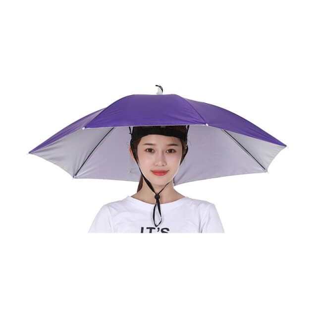 Foldable Double Umbrella Hat Headwear Cap Sun Rain Cap Camping Fishing Caps Sunscreen Shade Umbrella Fishing Hats
