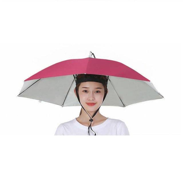 Foldable Double Umbrella Hat Headwear Cap Sun Rain Cap Camping Fishing Caps Sunscreen Shade Umbrella Fishing Hats