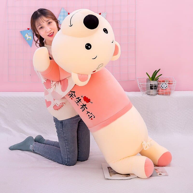 Cute Lying Teddy Bear Plush Toys Stuffed Dolls Homer Sofa Bedroom Decor
