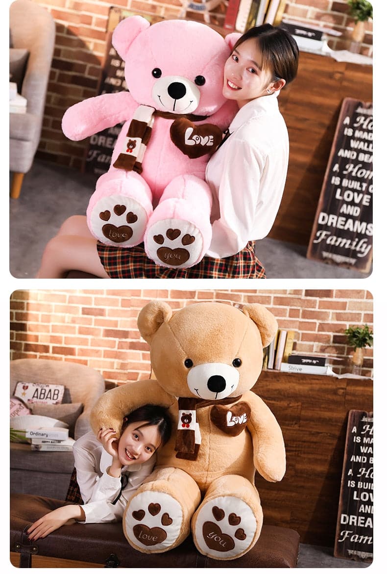 Huggable 4 Colors Teddy Bear Stuffed Toys For Girlfriends Holiday Birthday Gift Home Decor
