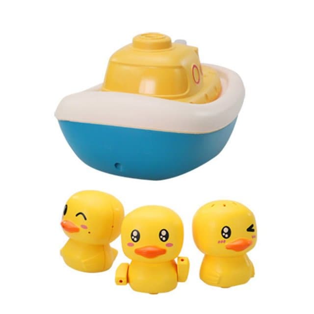 New Bath Toys Baby Water Game Pirate Ship Duck Model Faucet Shower Electric Spray For Kids Swimming Bathroom