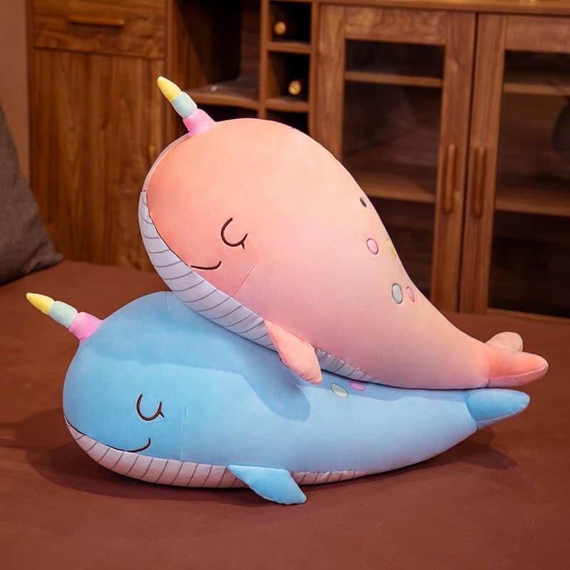 Cute Whale Soft Home Decor Giant Cartoon Plush Toy Narwhale Dolls For Baby