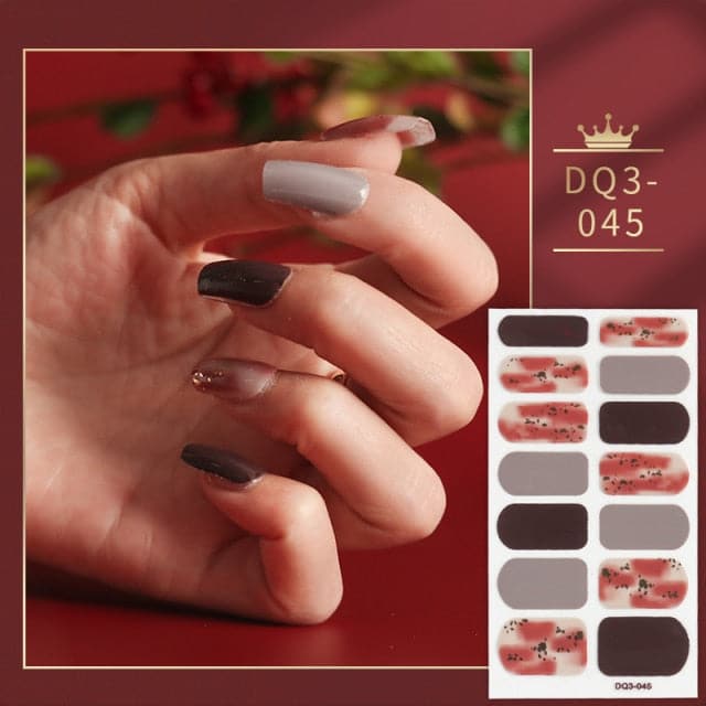 Solid Colors And Creative Nail Art Nail Wraps DIY Nail Stickers Designer Designer Nail Foil Sticker For Nails Nail Art Stickers