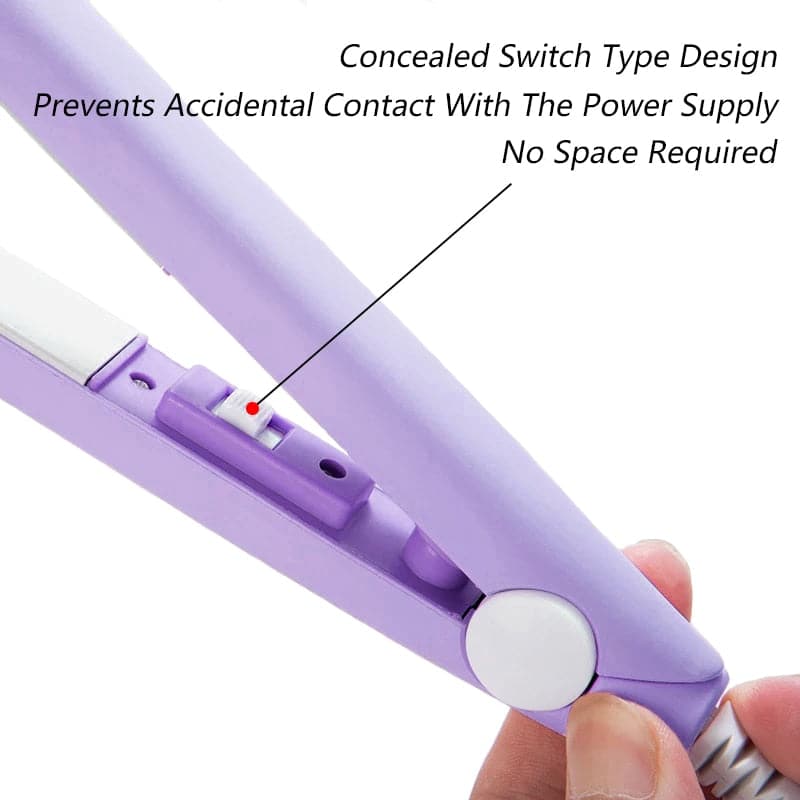 Mini Hair-Straightener Flat Iron Ceramic Hair Straightener Dry and Wet Thermostatic Electric Curling Iron Fashion Styling Tools