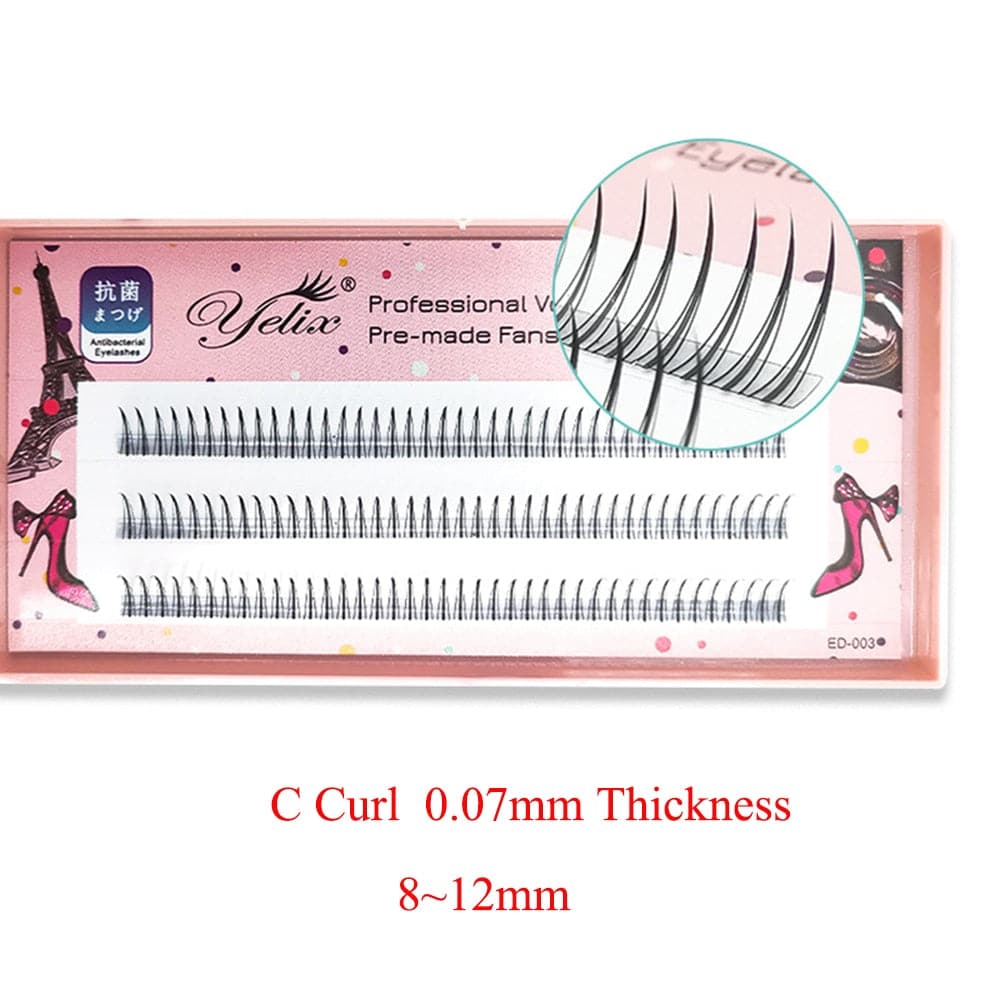 Premade Volume False Eyelashes Extension Natural Cluster Long Lasting Easy to apply DIY Eye Makeup Tools