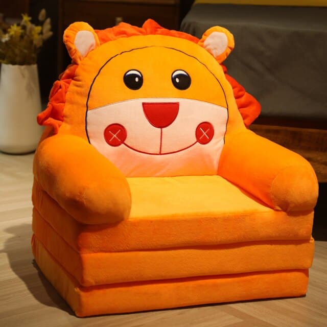 Children's Cute Cartoon Folding Mini Sofa Creative Animals Chairs Home Decor