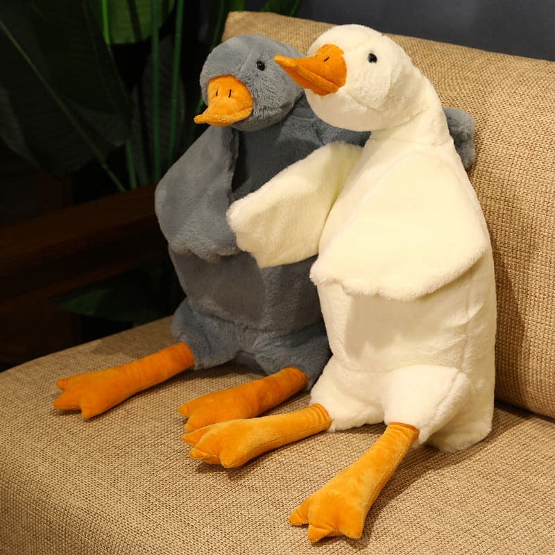Giant Duck Plush Toys Fluffy Sleep Pillow Goose Doll for Rest and Reading Home Decor HolidaY Gifts