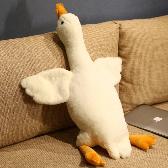 Giant Duck Plush Toys Fluffy Sleep Pillow Goose Doll for Rest and Reading Home Decor HolidaY Gifts