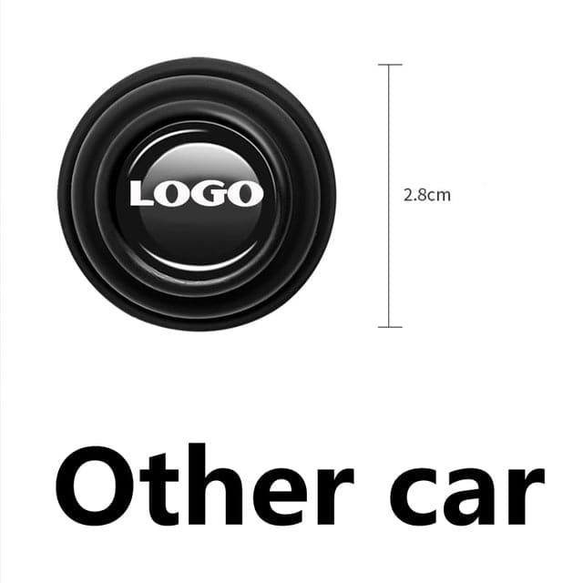 Car Logo Door Shock Stickers Silent Gasket With Trunk Sound Insulation Pad Shockproof Thickening Cushion Shock Absorbing Gasket