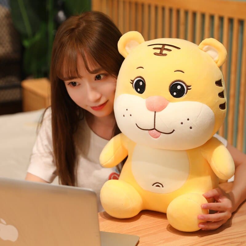 Cute Little Tiger Doll Plush Toy Child Doll Boy and Girl Mascot Birthday Gift