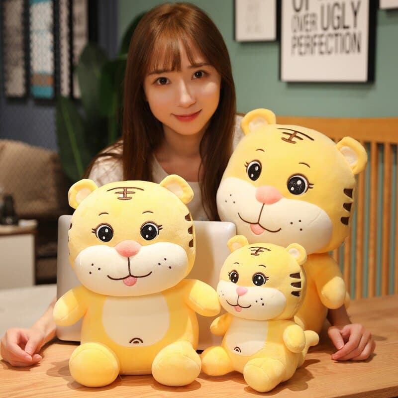 Cute Little Tiger Doll Plush Toy Child Doll Boy and Girl Mascot Birthday Gift