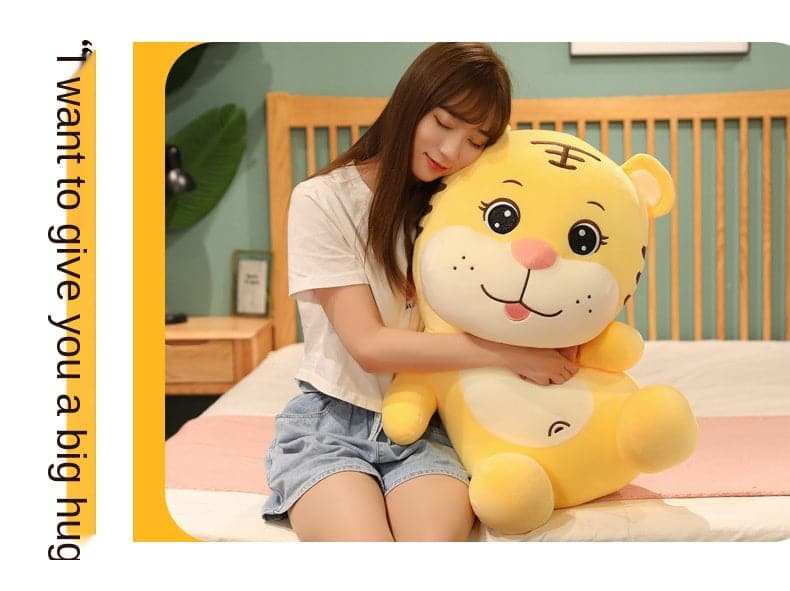 Cute Little Tiger Doll Plush Toy Child Doll Boy and Girl Mascot Birthday Gift
