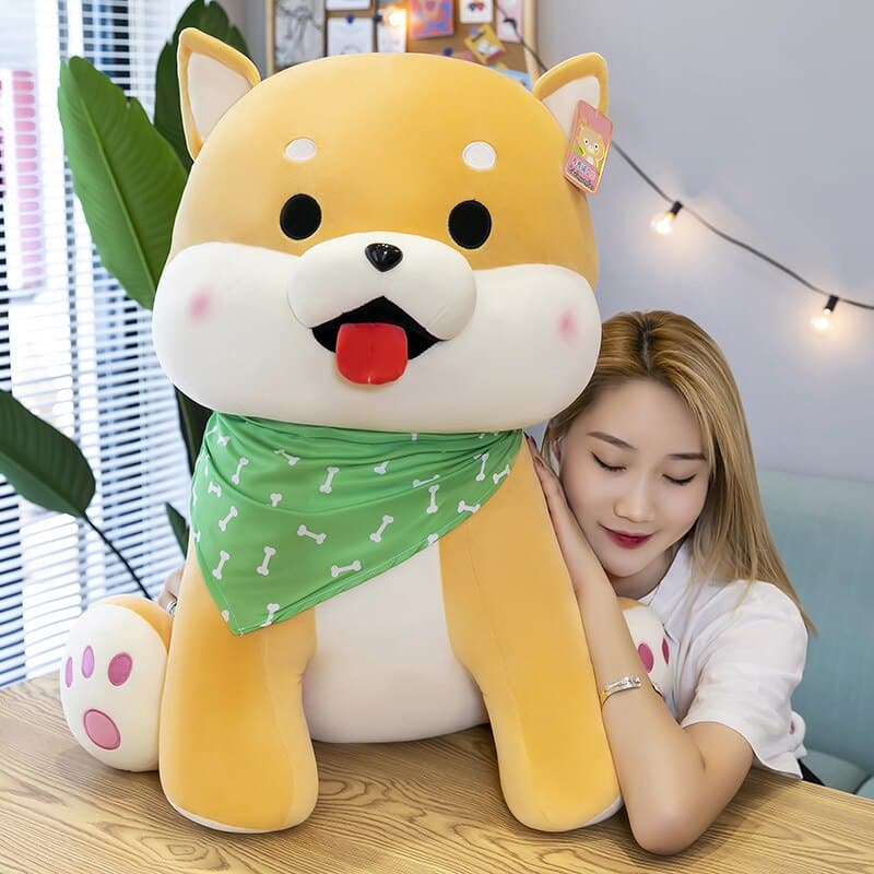 Cute Shiba Inu Doll Dog Plush Toy Sleeping Pillow Home Decor for Kids Gifts
