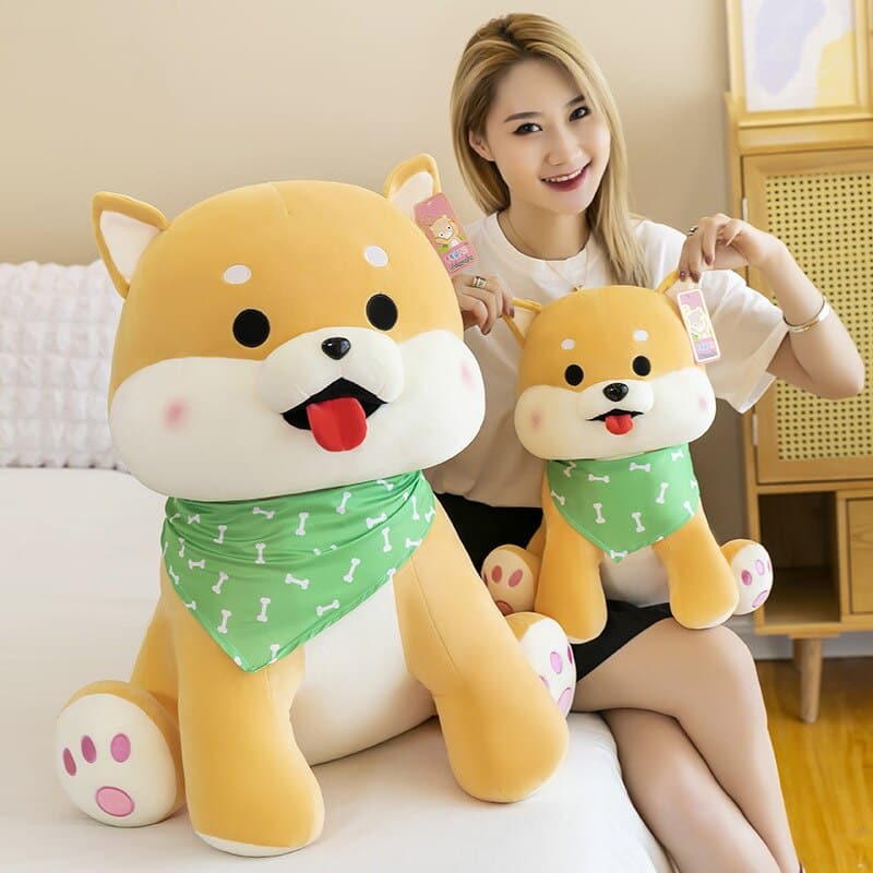 Cute Shiba Inu Doll Dog Plush Toy Sleeping Pillow Home Decor for Kids Gifts