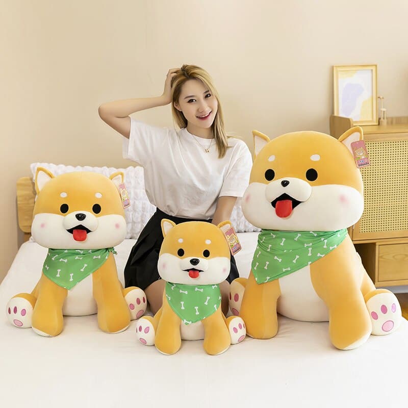 Cute Shiba Inu Doll Dog Plush Toy Sleeping Pillow Home Decor for Kids Gifts