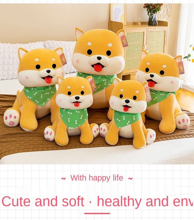 Cute Shiba Inu Doll Dog Plush Toy Sleeping Pillow Home Decor for Kids Gifts