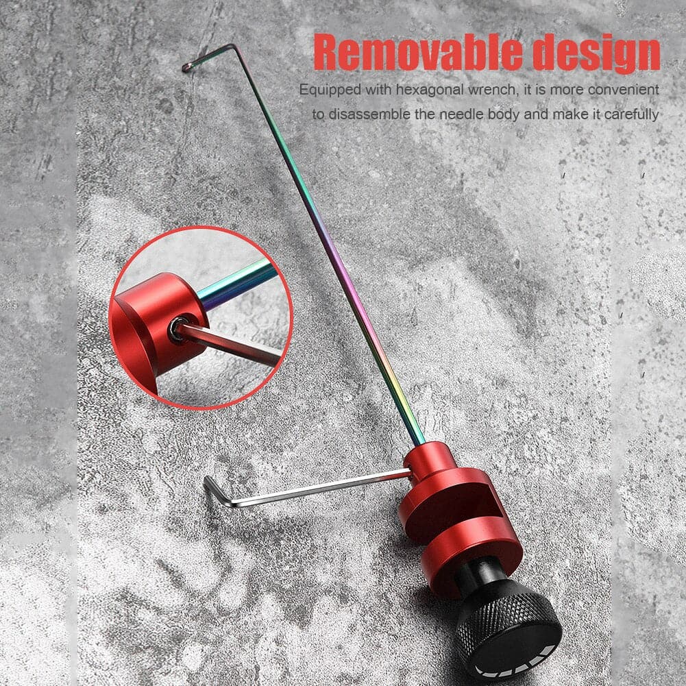 Stainless Steel Fishing Nail Knot Tying Fly Knock Fish Hook Decoupling Tool Flying Protection Knock Hard Stop Needle Unhooker