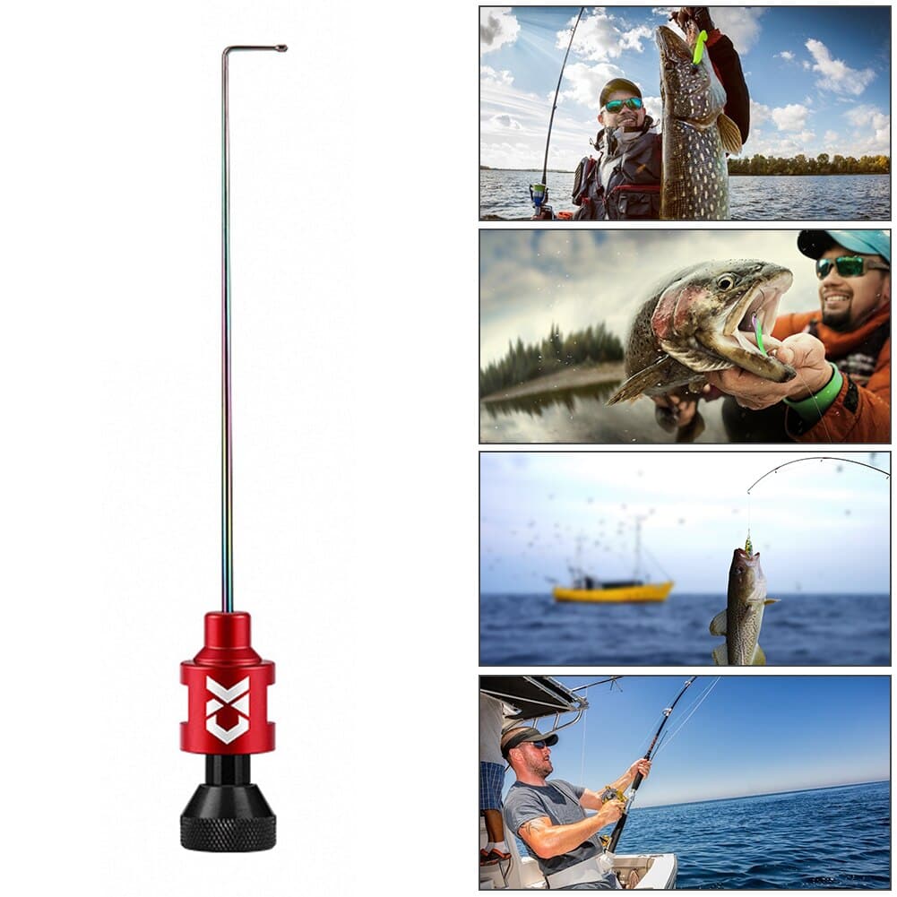 Stainless Steel Fishing Nail Knot Tying Fly Knock Fish Hook Decoupling Tool Flying Protection Knock Hard Stop Needle Unhooker