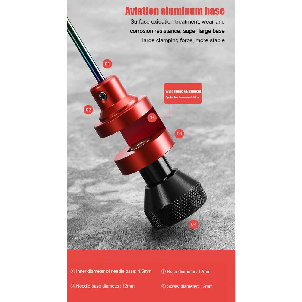 Stainless Steel Fishing Nail Knot Tying Fly Knock Fish Hook Decoupling Tool Flying Protection Knock Hard Stop Needle Unhooker