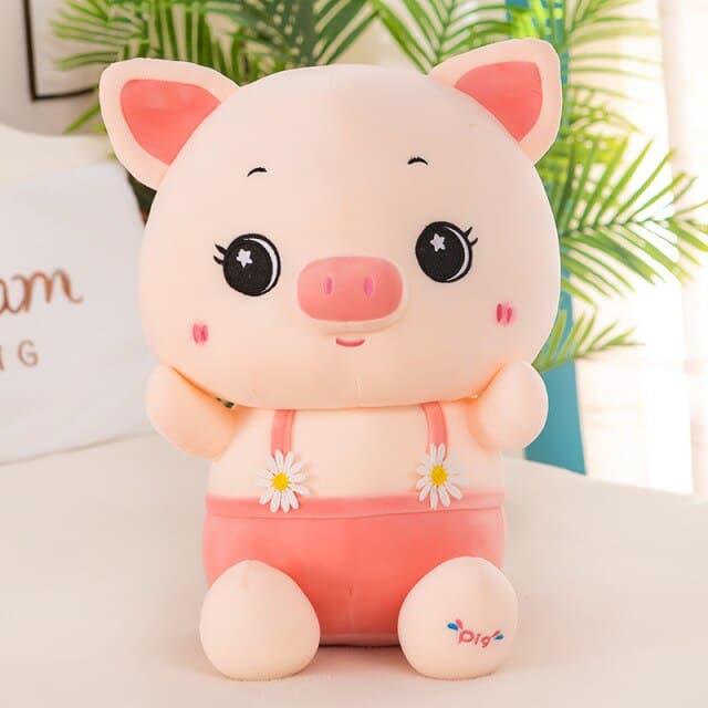 Cute Daisy Pig Stuffed Toys Doll Anime Plush Toy Soft Piggy Bedroom Sofa Decor Kids Gifts