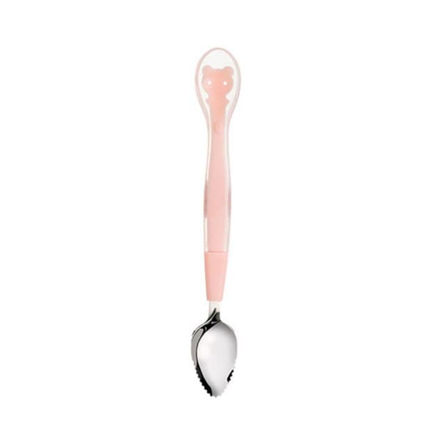 New Baby Double Headed Fruit Scraping Spoon Non-slip Infants Feeding Spoon