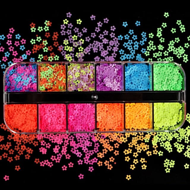 1 Set Natural Floral Nail Art Decorations Mixed Color Nail Decal Jewelry Dried Flower Accessories For DIY Manicure Design
