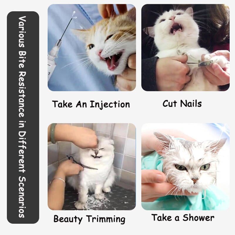 Cat Muzzle Anti Bite Breathable Grooming Mask Muzzles for Bath Travel Tool Kitten Grooming Supplies