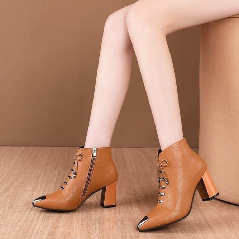 Fashion Bow Women'S Shoes With Heel Black Ankle Ladies Boots Wedge Sneakers Heeled Shoes