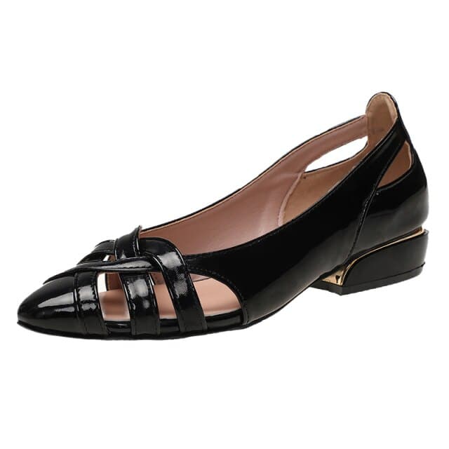 Women Flats Hollow Out Slip On Shallow Ladies Shoes Pointed Toe Casual Shoe Summer Fashion Low Heels Plus Size